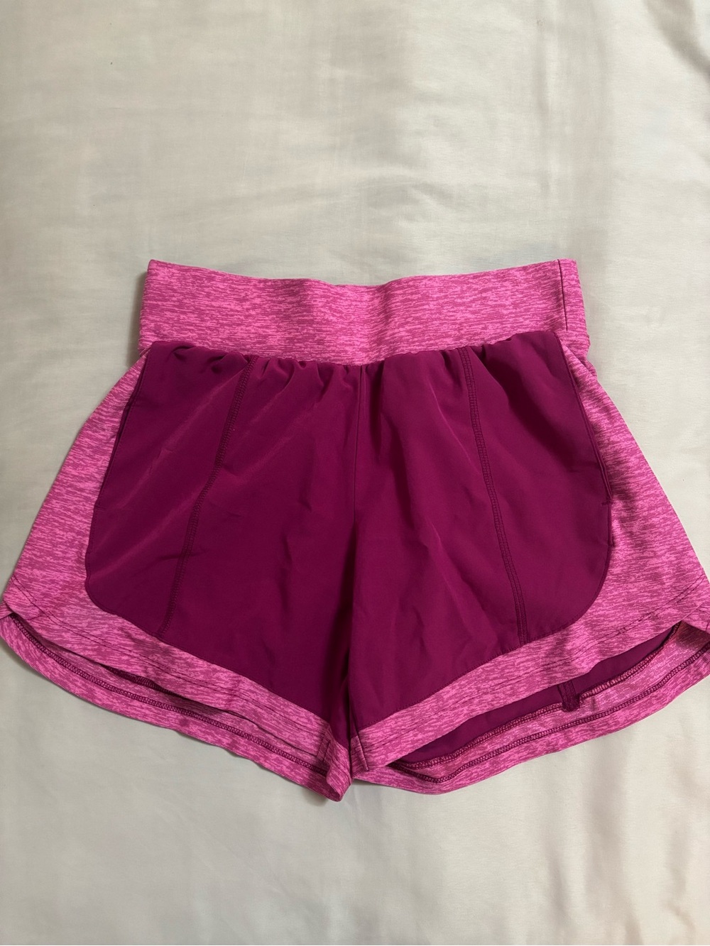Kohl's Two-Tone Magenta & Heather Pink Athletic Shorts